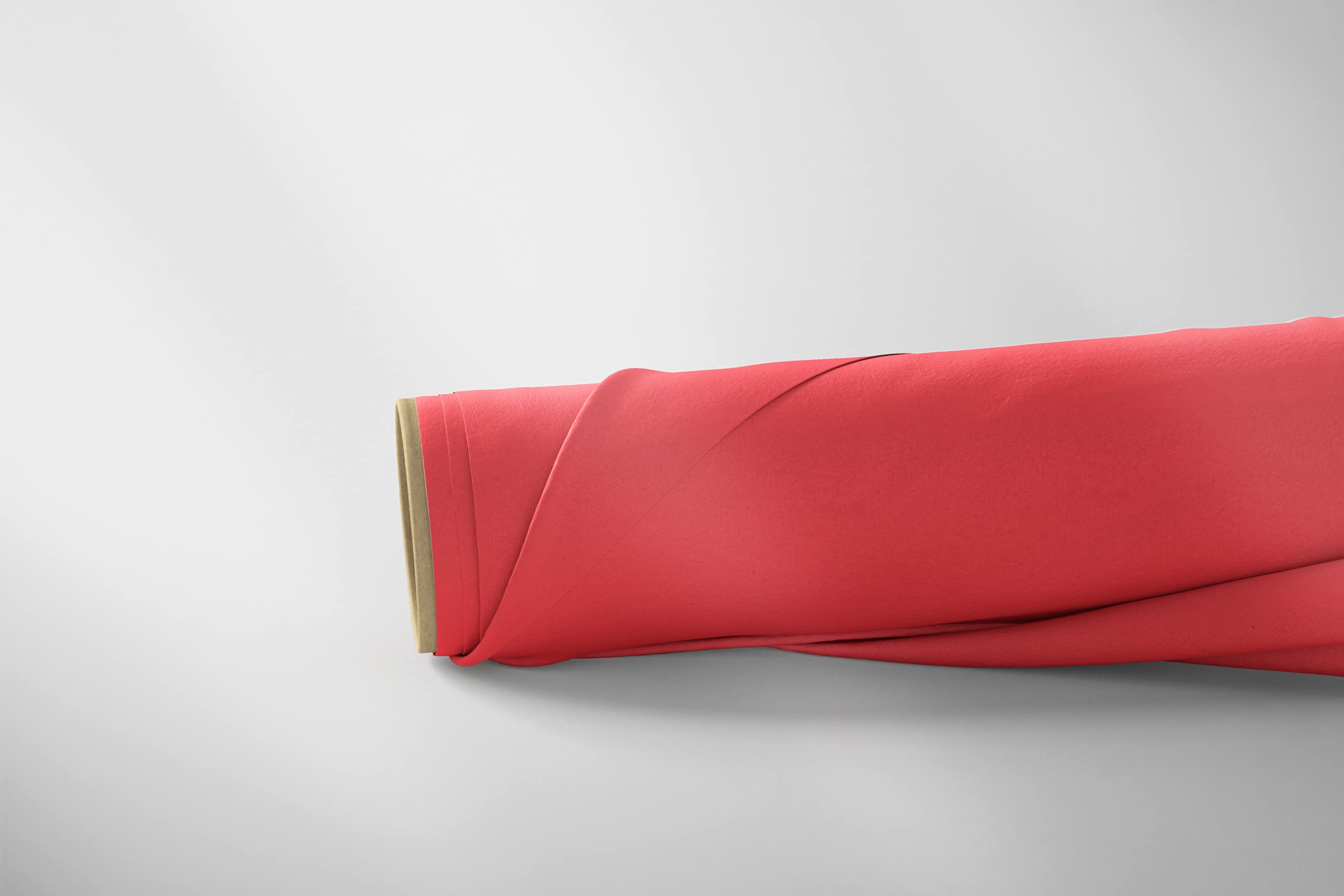 NightComfort 100% Polycotton Plain Dyed Fabric for Crafts, DIY, Sewing, Curtain Lining, Dressing, Quilting, Bedding, Decorative Material- 100 inches/ 254cm Wide- Soft, Lightweight (5 Metre, Red) — image 1