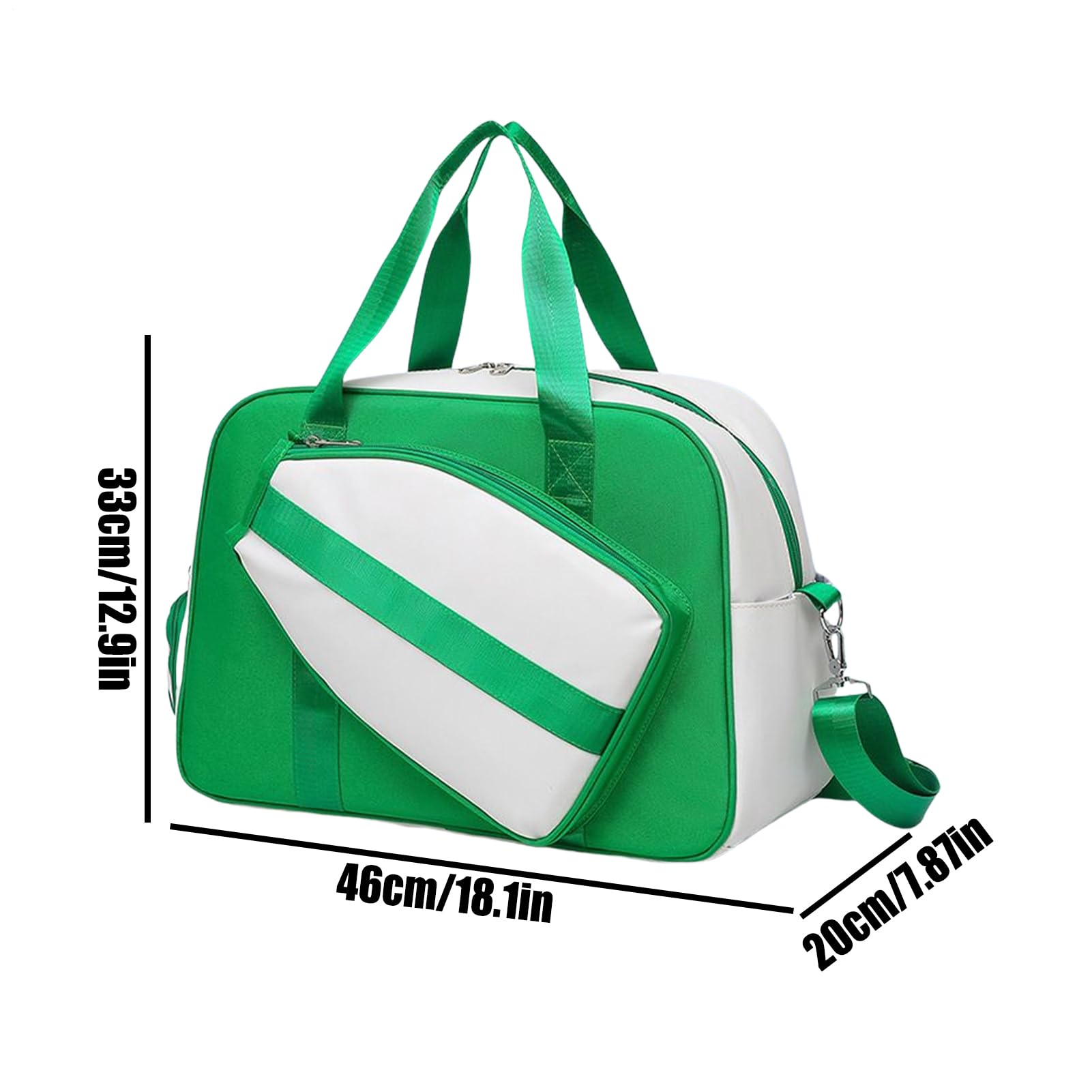 Borsa per pickleball, racchetta da pickleball, borsa sportiva con scomparto per scarpe, grande capacità, per palestra, viaggi, tempo libero, torneo