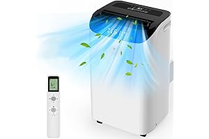 12000 BTU Portable Air Conditioners with Infrared Remote Control: Cools Room up to 500 sq.ft