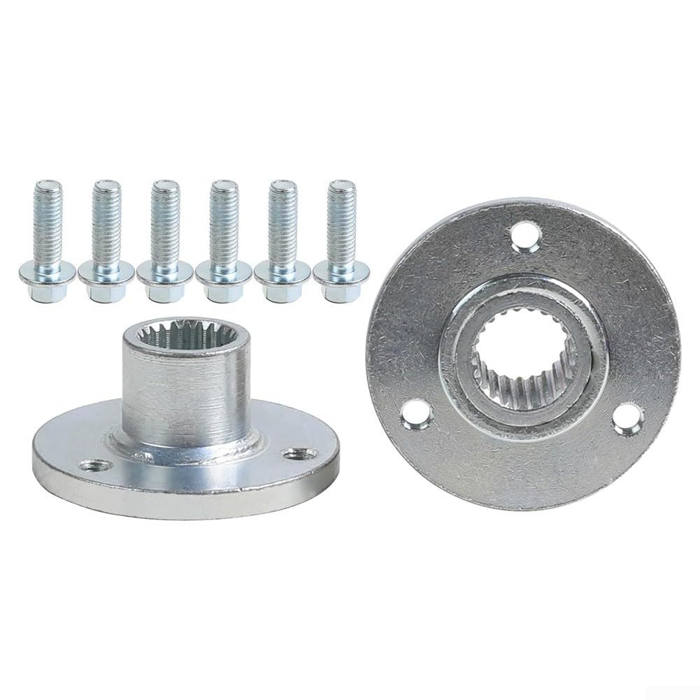 3 goujons 24 mm 23T SplineE roue arrière moyeux en alliage d'acier robuste remplacement direct pour ATV pour Quad Buggy Go Kart 50 mm Montage 70 cc à 250 cc