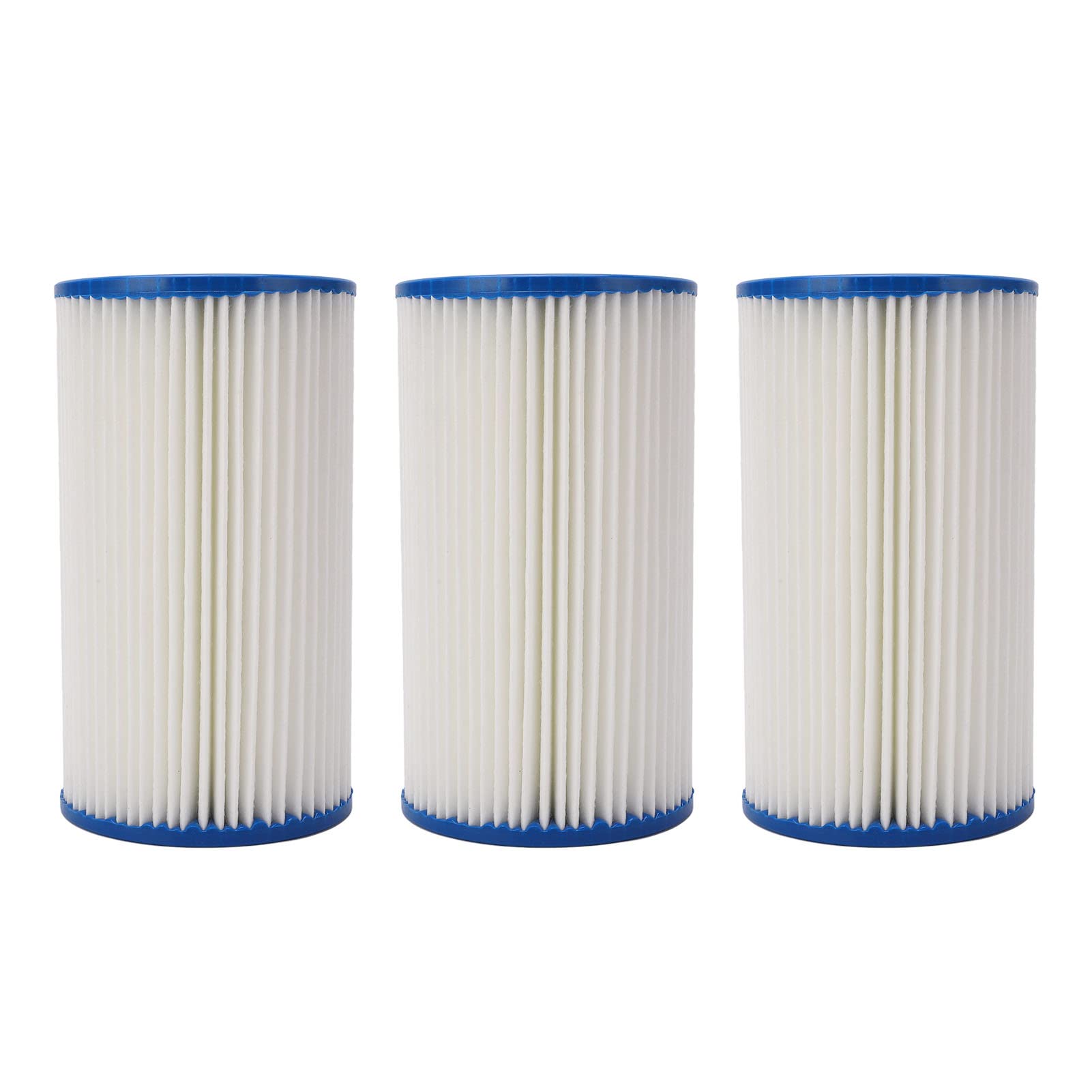 Aramox Cartucce Filtranti Tipo B Filtro per Piscina Confezione da 3 Cartucce per Piscina in Tessuto Trifoglio 5,6 X 1,9 X 10 Pollici per e Pompa per Termale per Detriti d'Acqua B
