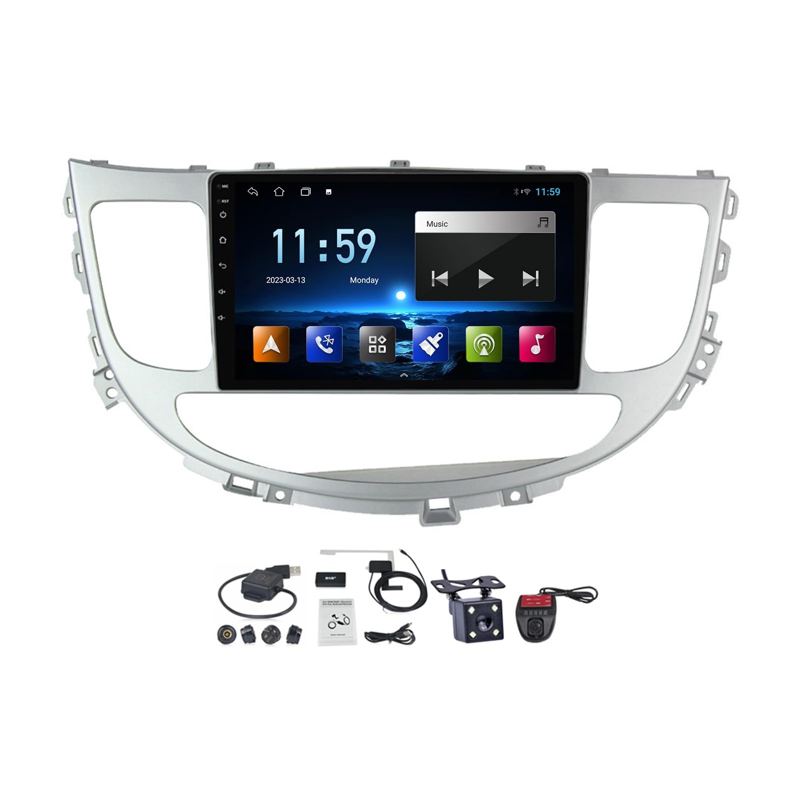 Autoradio GPS tactile 9 pouces : voyagez connecté en Hyundai Genesis
