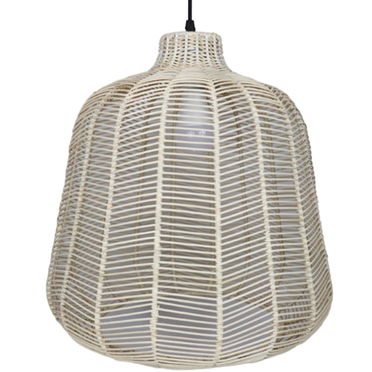 Lustre en rotin naturel ajustable, fini les lumières agressives