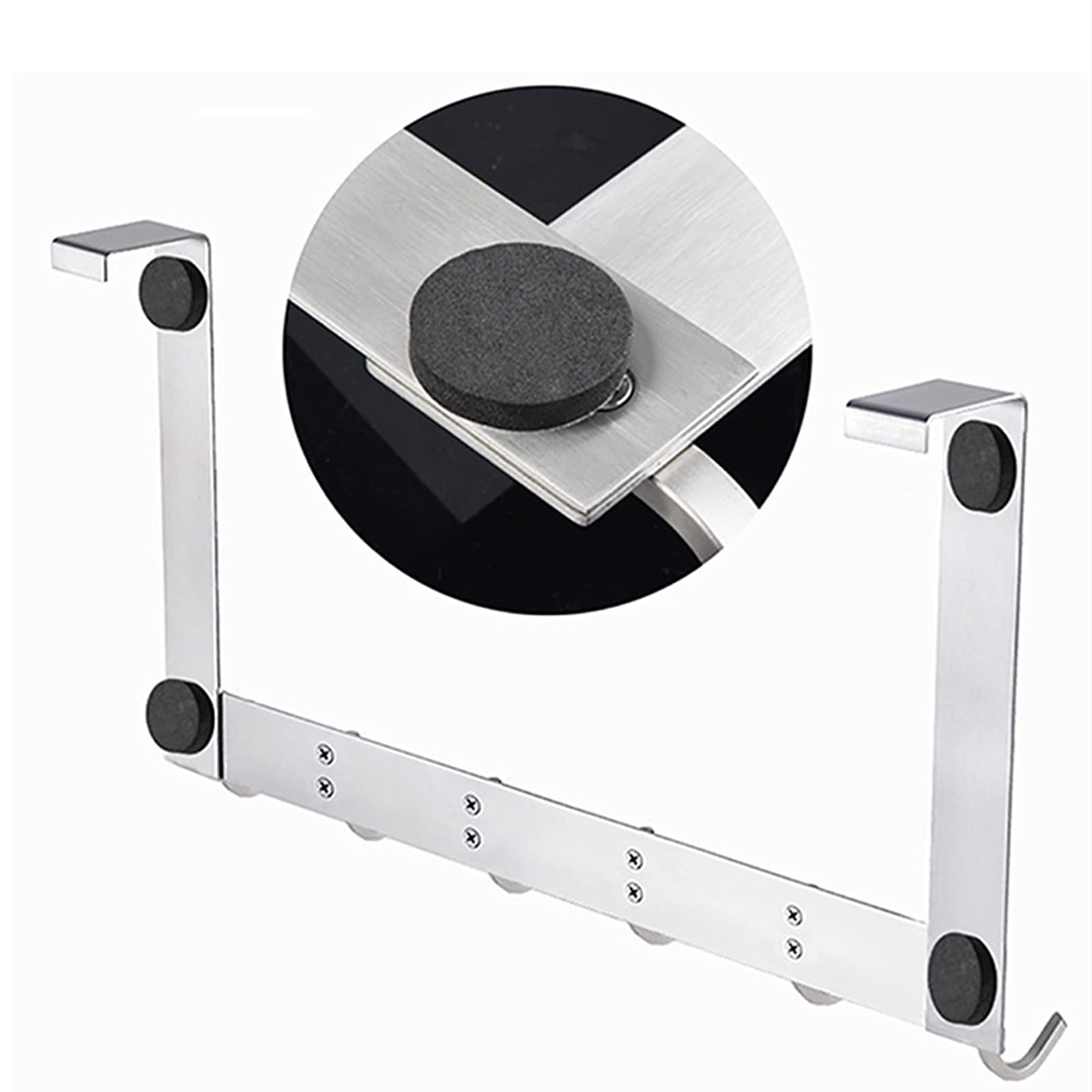 Über der Tür Haken, Stabiler Türhänger, Türhaken, über der Tür Haken über dem Haken, robust for Mantel, Robe, Hut, Handtuch, Küche, Badezimmer, for Mäntel und Handtücher