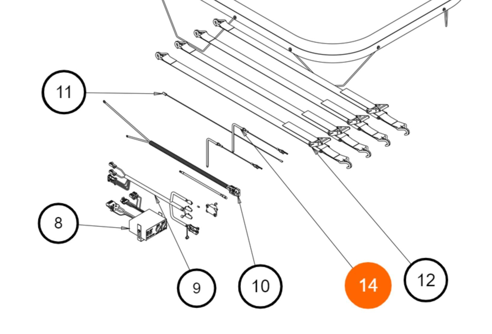 Amazon.com: PIN, CHUTE ADJUNTO (1 EA) : Automotriz