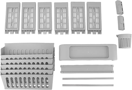 Miniatura 7 de Estantería de almacenamiento para libros de 6 niveles, estantería extraíble y única, carrito de almacenamiento delgado para libros, estante de