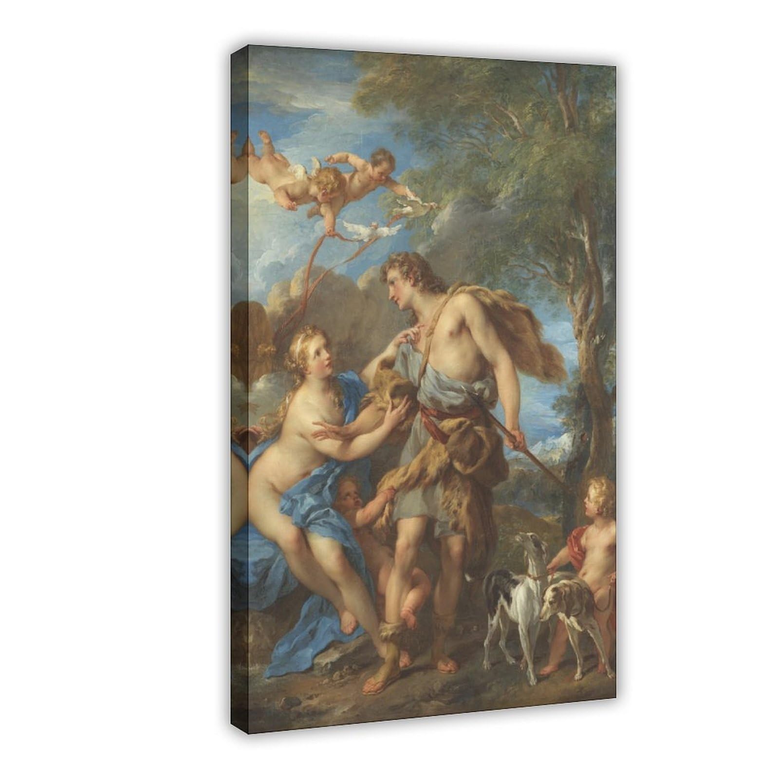 JFECTH Venus And Adonis Canvas Poster for Living Room Decor Gift