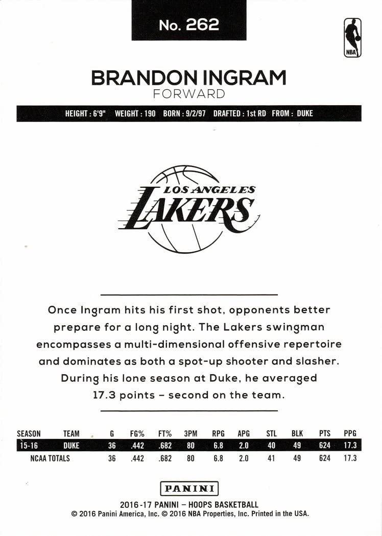 その他 Panini Studio Brandon Ingram その他 Panini Studio Brandon Ingram 2016-17 Panini Studio