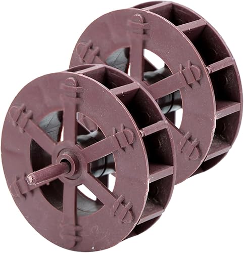 GANAZONO 2 piezas Mini fuente de rueda de agua, accesorios de decoración para peceras, jardines y cuencos de loto, diseño de plástico para atmósfera