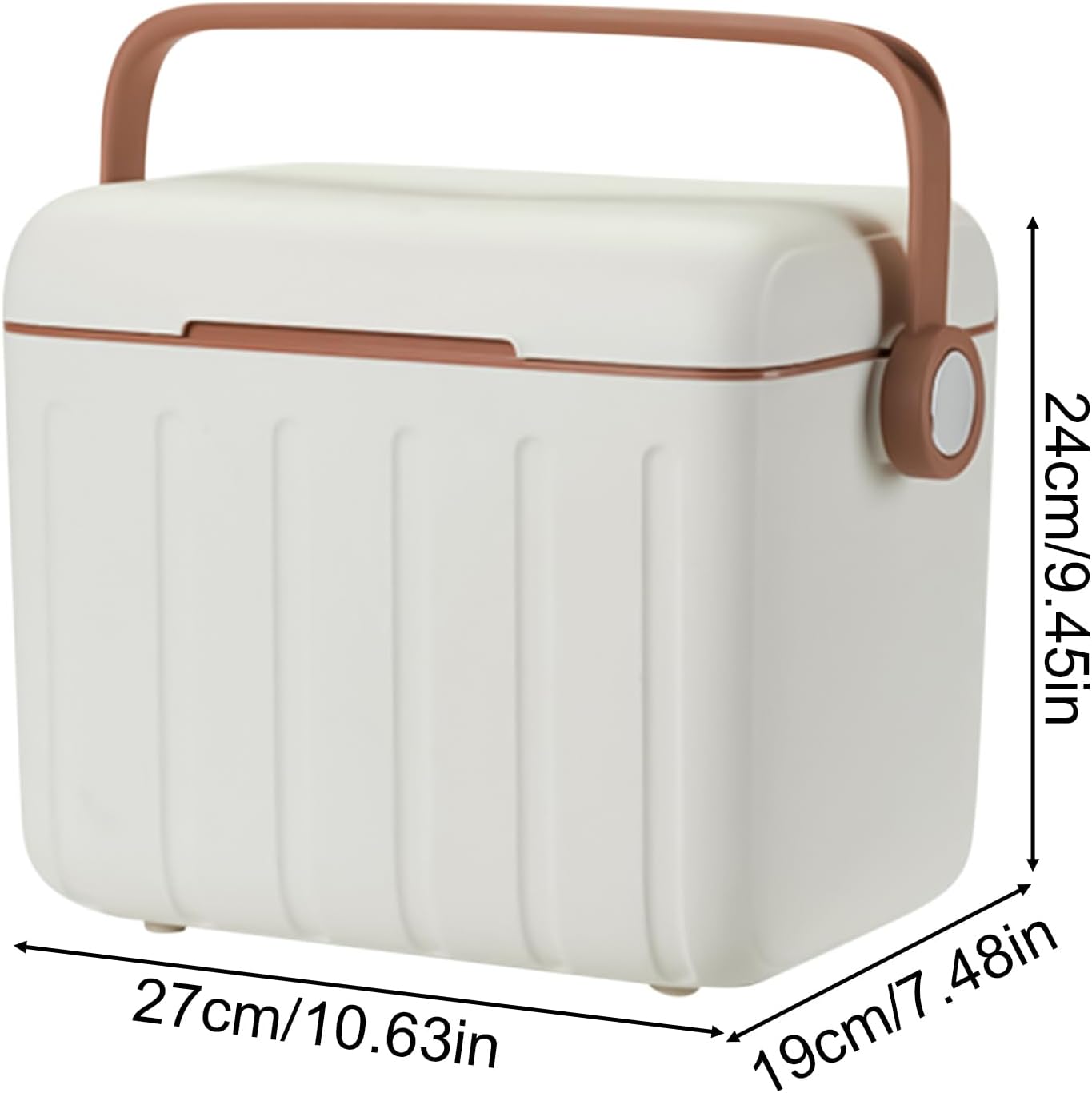 キャンプクーラー、保冷ボックス 6個のアイスパック付き | 6L ピクニッククーラー ポータブル アイスチェスト 毎日の旅行 アウト