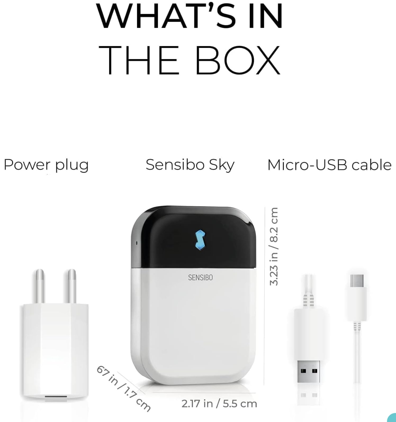 Sensibo Sky 3 Pack, Smart Home Air Conditioner System - Quick & Easy Installation. Maintains Comfort with Energy Efficient App - Automatic On/Off. Wifi, Google, Alexa and Siri.