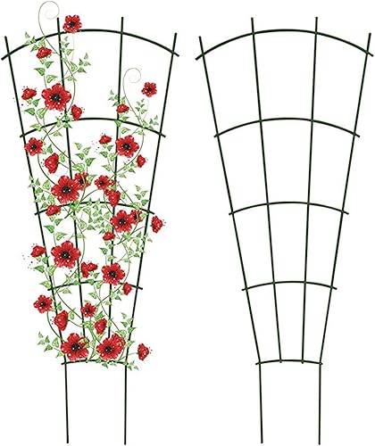 Smalibal 2 piezas de enrejado de jardín para plantas trepadoras, diseño de rejilla metálica para plantas trepadoras, soporte para plantas en maceta,