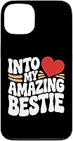 Vista 7 de Amazing Bestie BFF Friendship Connection True Red Heart Fun Case for iPhone 16