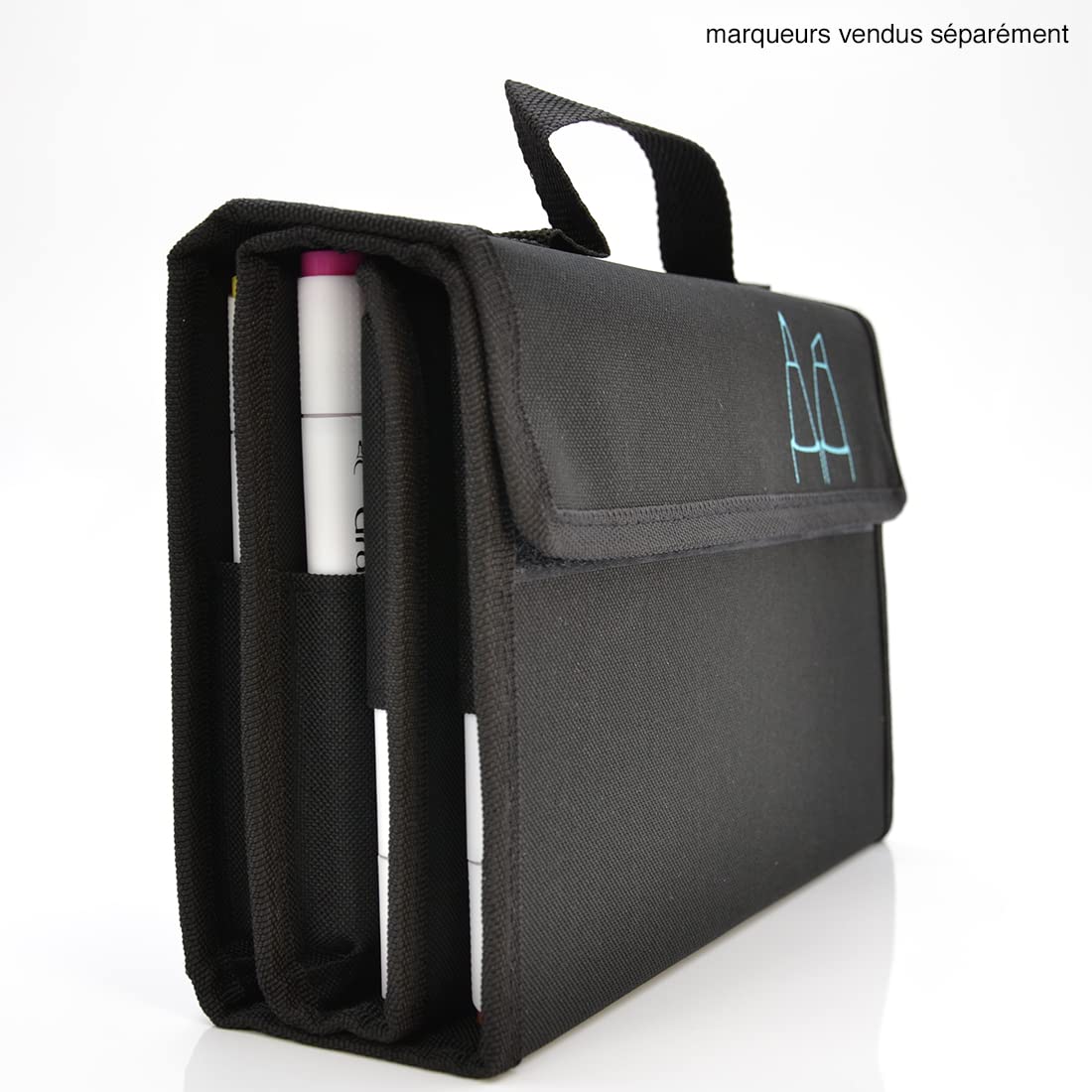 GRAPH'IT SA41701 Empty Easel Storage Bag for 48 Alcohol Markers - Black