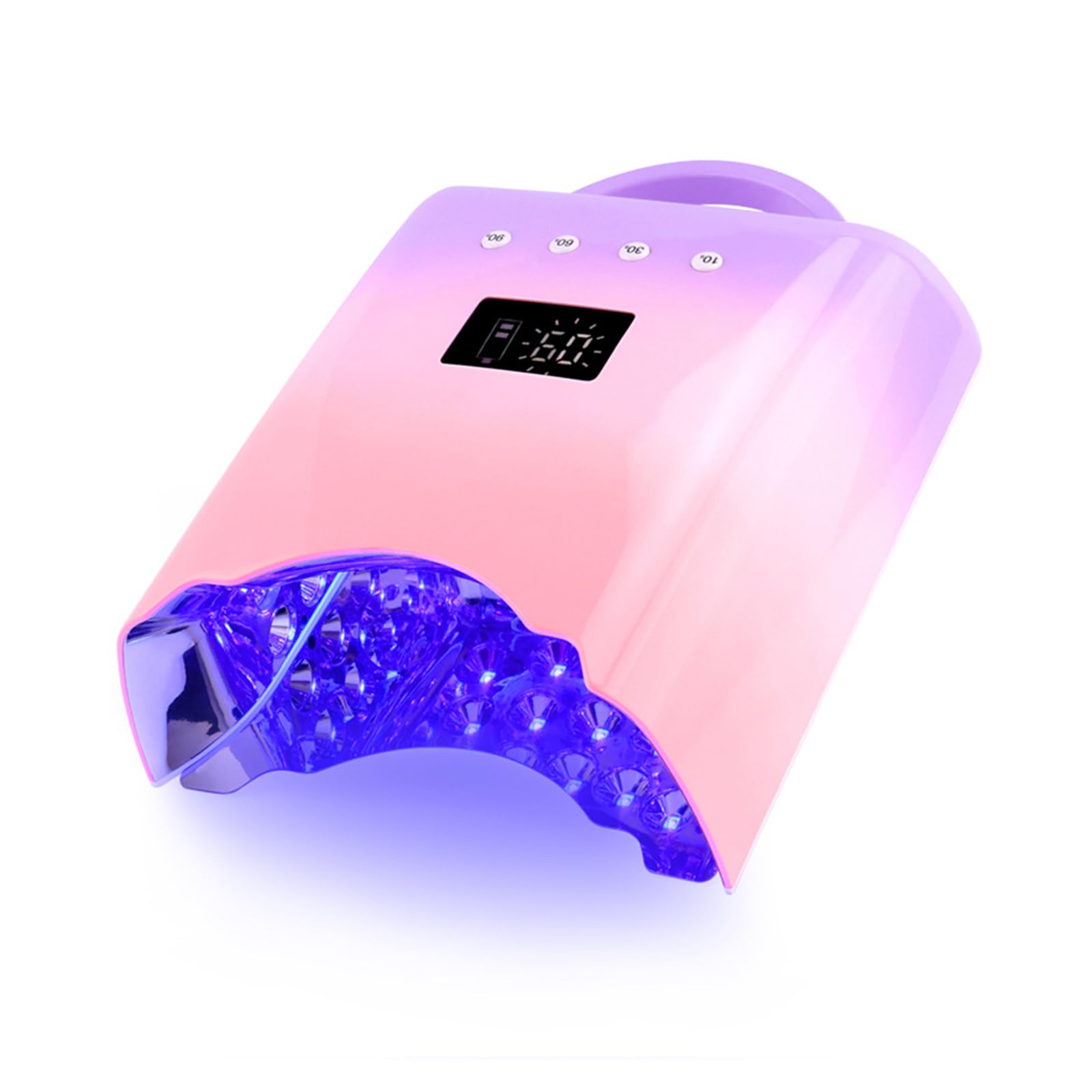 Multicolor2,Lampada per Unghie Ricaricabile Lampada UV LED per Unghie in Gel asciuga Smalto in Gel asciuga Unghie da 78 w Lampada per Unghie ad Asciugatura Rapida 10 Secondi