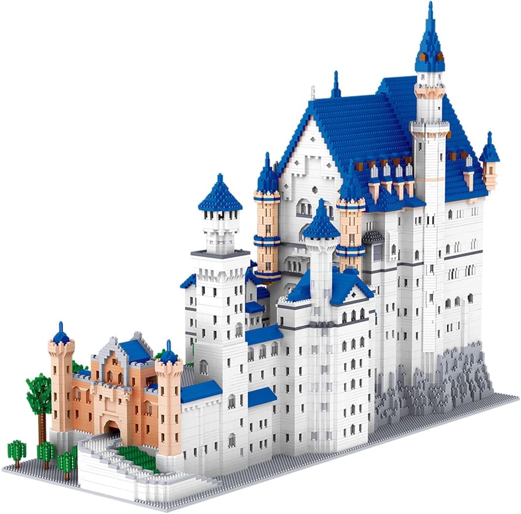 Technik Architecture Castello Neuschwanstein, modello da costruzione 11810, set di mattoncini compatibile con grande, per costruire giocattoli educativi per bambini e adulti