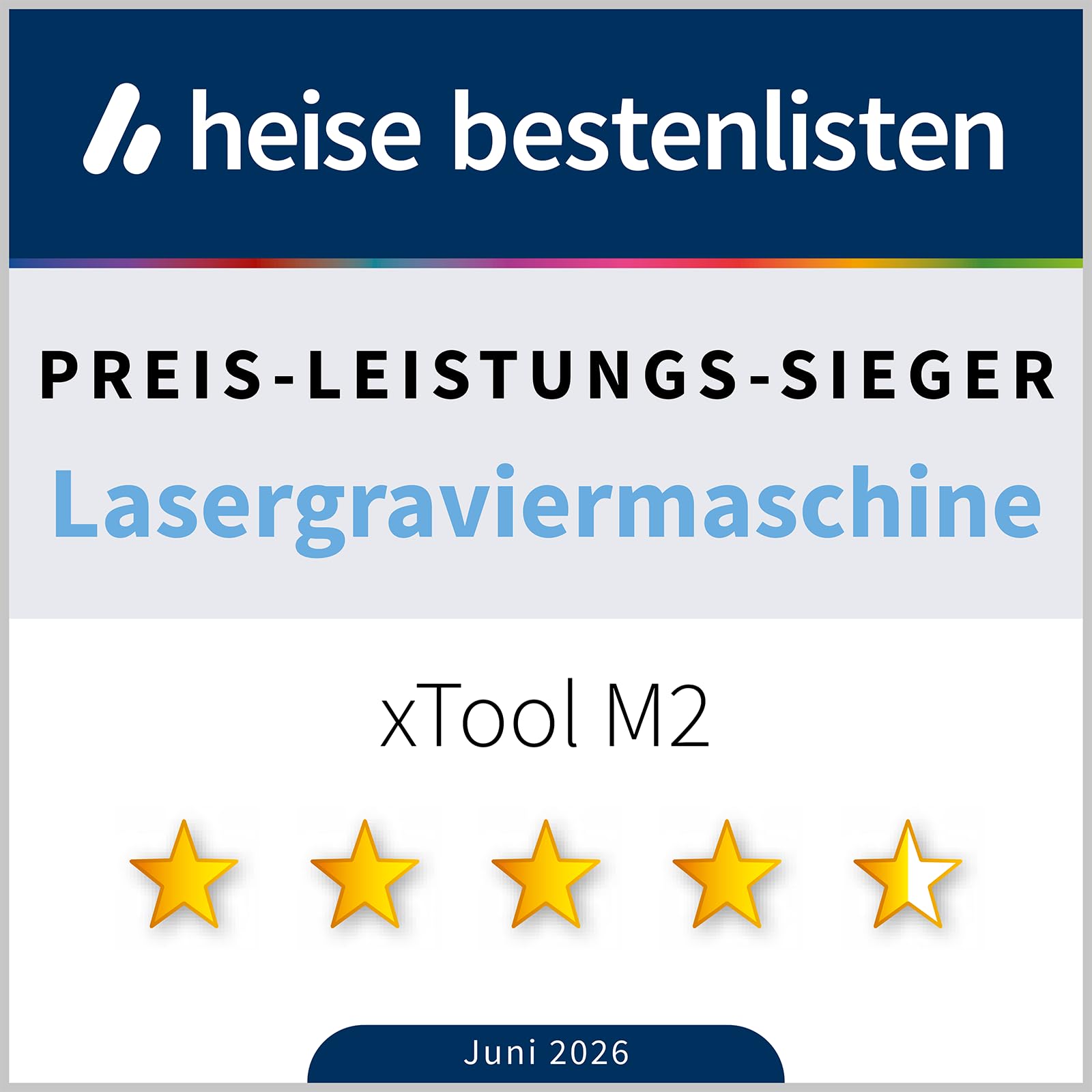 xTool M2 10W Laser Graviermaschine mit Dual-Kamera, Klasse 1 Lasergravur | Laser Cutter für Home DIY Basteln auf Holz, Leder, Filz, Stoff & Papier