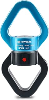Newdoar Swing Swivel, 30 KN CE certificado, giratorio giratorio para swing aéreo dance/yoga/columpio/hamaca/escalada de árboles