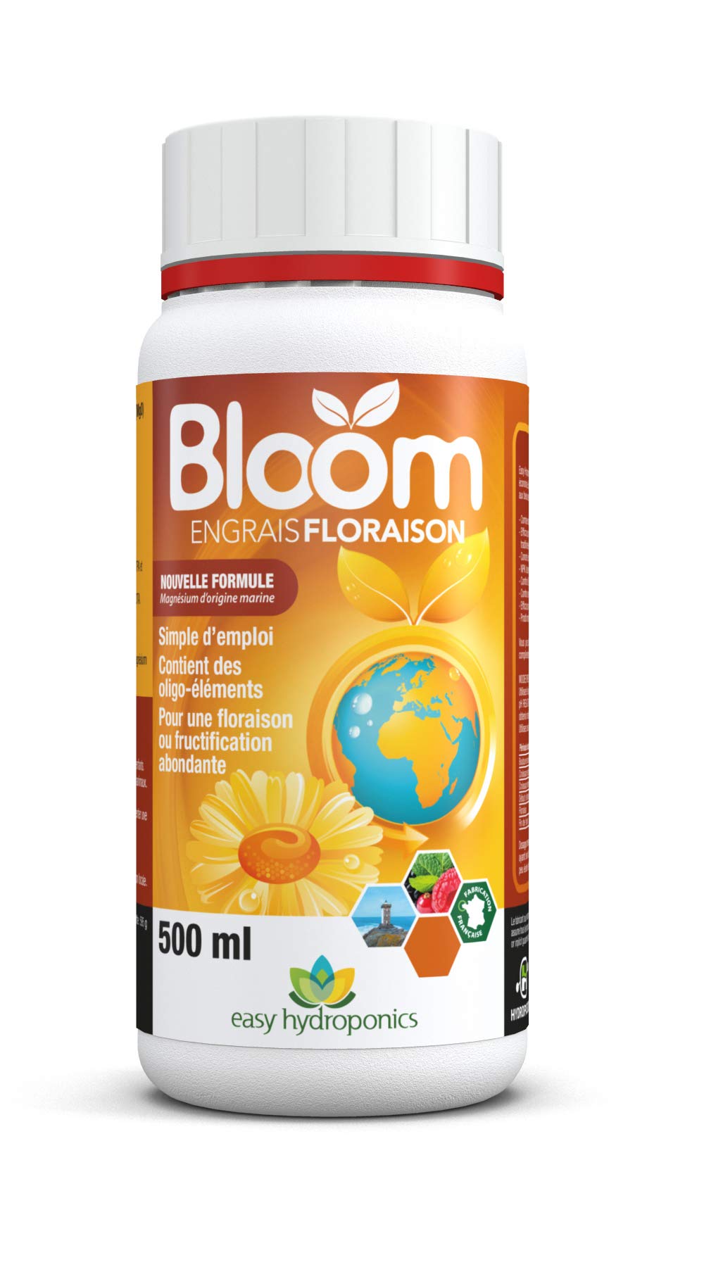 Engrais Bloom 500ml Easy Hydroponics - Nutriments Floraison Hydroponie, Culture Terre Et Coco