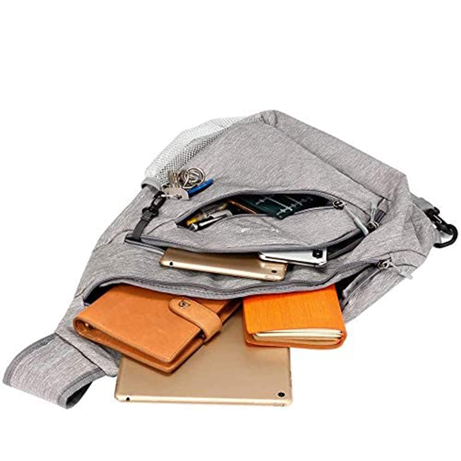 Zaino Monospalla, Borsa Monospalla per Uomini Impermeabile, Spalla Marsupio Messaggero per Palestra Scuola, Esterni Trekking Escursionismo Viaggio Campeggio