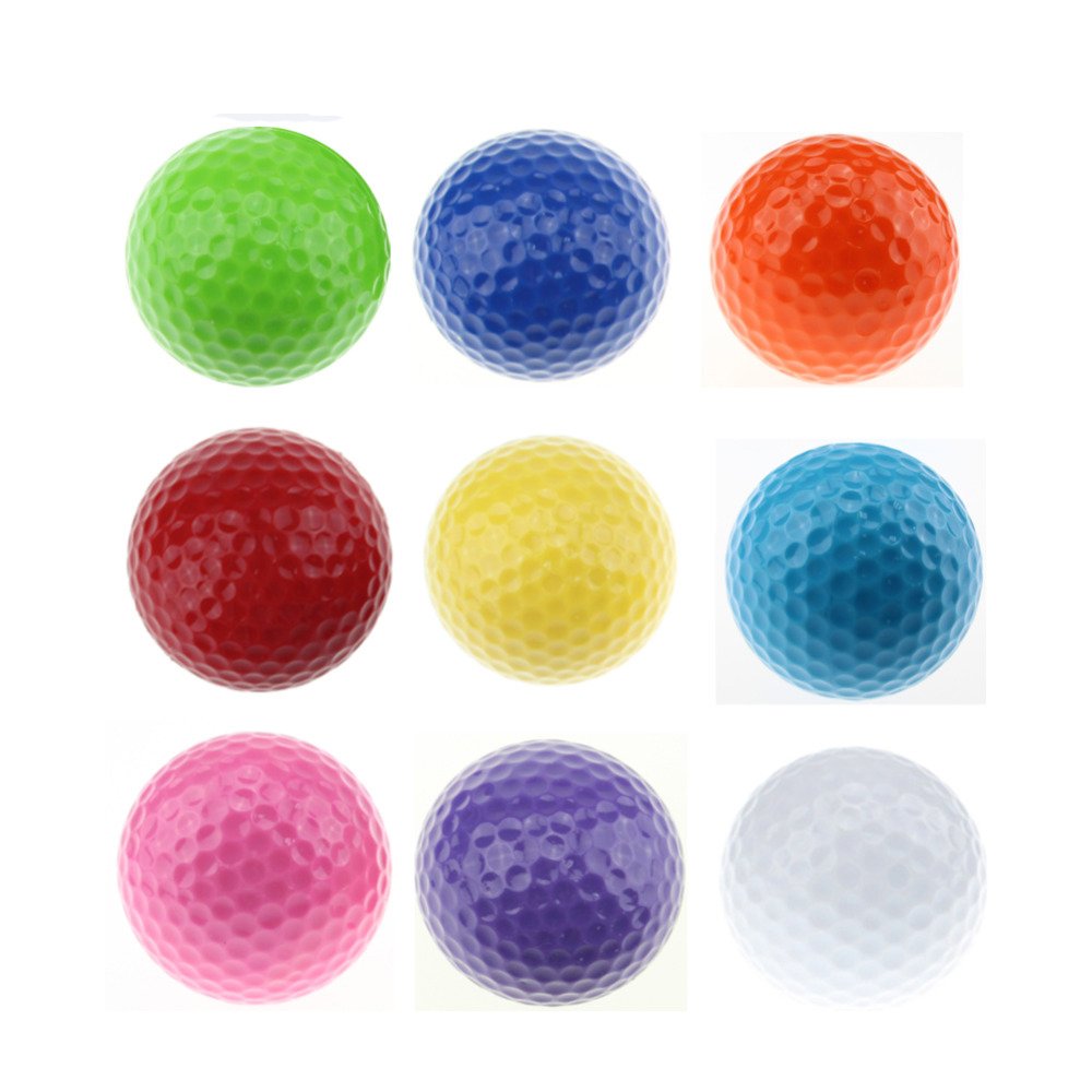 Generic 6pcs/lot Assorted Color Mini Golf Balls Colorful Golf Practice Balls Training Golf Pelotas