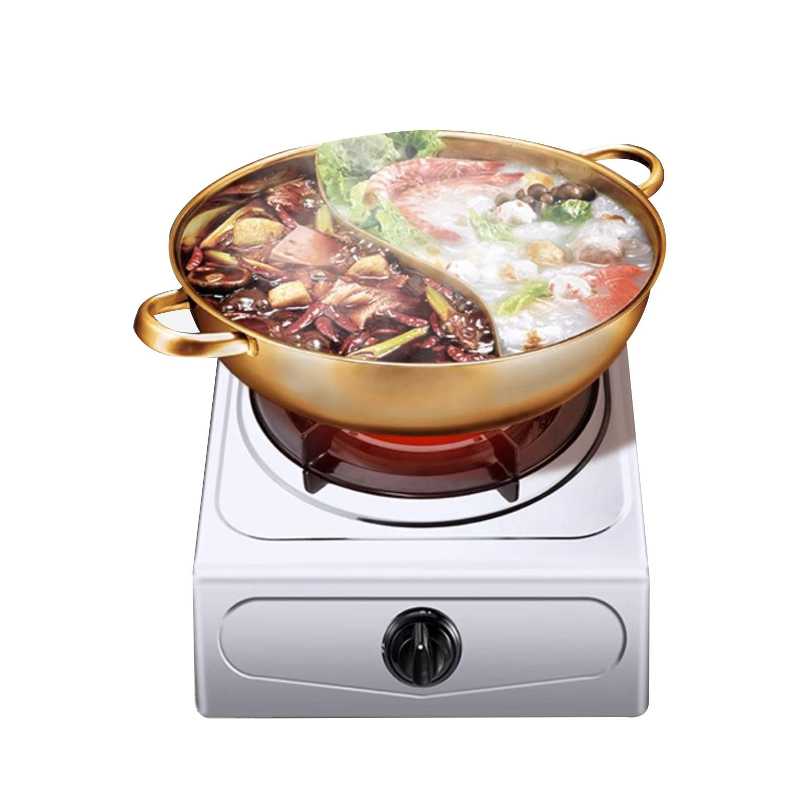 Cuisinière à gaz, cuisinière à gaz de bureau en acier inoxydable, cuisinière à gaz simple 3,1 kW, facile à nettoyer, adaptée aux appartements et à l'intérieur (Size : LPG)