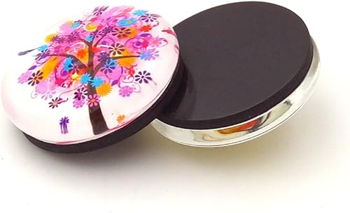 Miniatura 5 de 16 imanes de vidrio para refrigerador calcomanías divertidas para gabinetes de oficina pizarras blancas árbol de la vida fotos decorativas abstractas