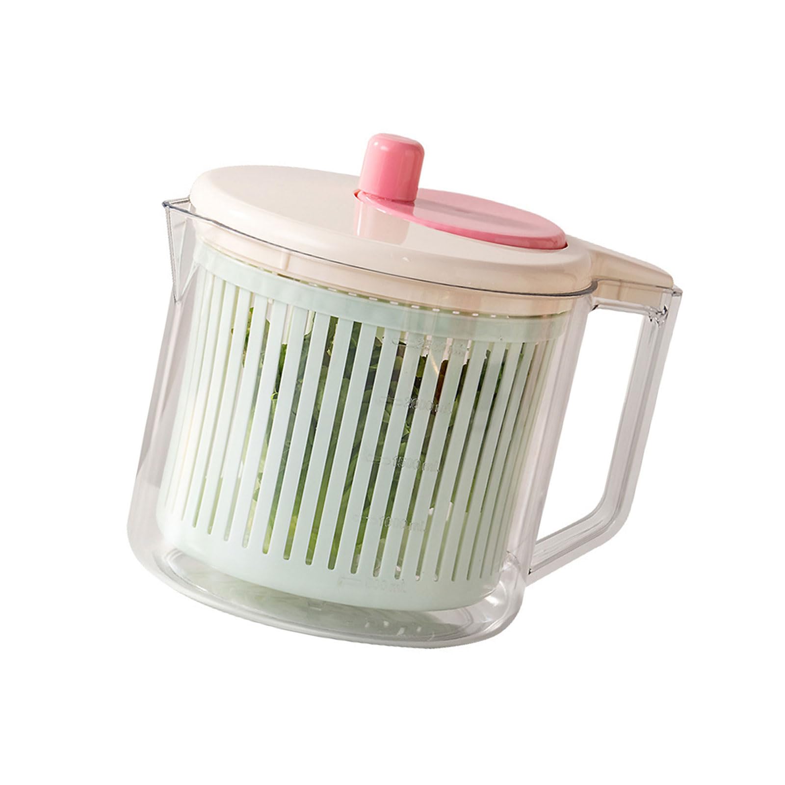 Elegante multiuso per rondella prodotti, centrifuga per frutta in plastica, disidratatore per verdure con manico, forniture da cucina, disidratatore da cucina