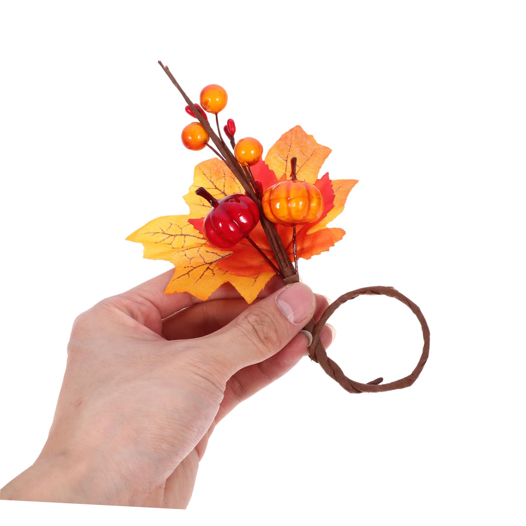 Herbst-serviettenringe-Set 12 Serviettenhalter in Ahornblatt- für Thanksgiving