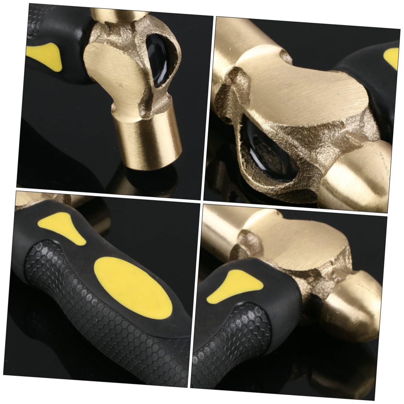 NUOBESTY Martillo de Latón de Lb Martillo de Estampado Cabeza Plana Diseño de Mango para Fabricación de Joyas para Trabajos de Precisión