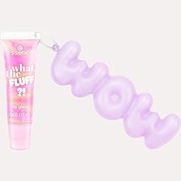 essence WHAT THE FLUFF?! lip glaze, Lipgloss, Nr. 01, Pink, glänzend, vegan, ohne Parabene, ohne Mikroplastikpartikel, Nanopartikel frei, 1er Pack (10ml)