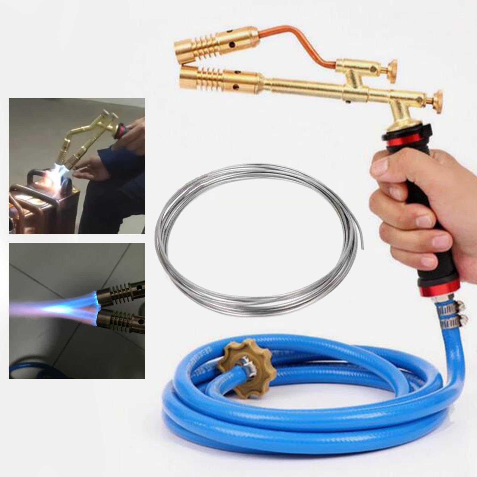 Kit de Chalumeau à Haut de Gamme pour Travaux de Soudage et de Brasage de Précision, Fil de soudure de 5 m