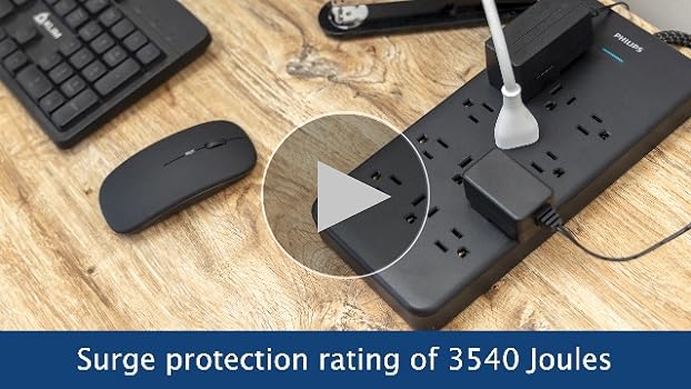 PHILIPS - store090 Amazon.com: Philips 12-Outlet Surge Protector Power Strip
