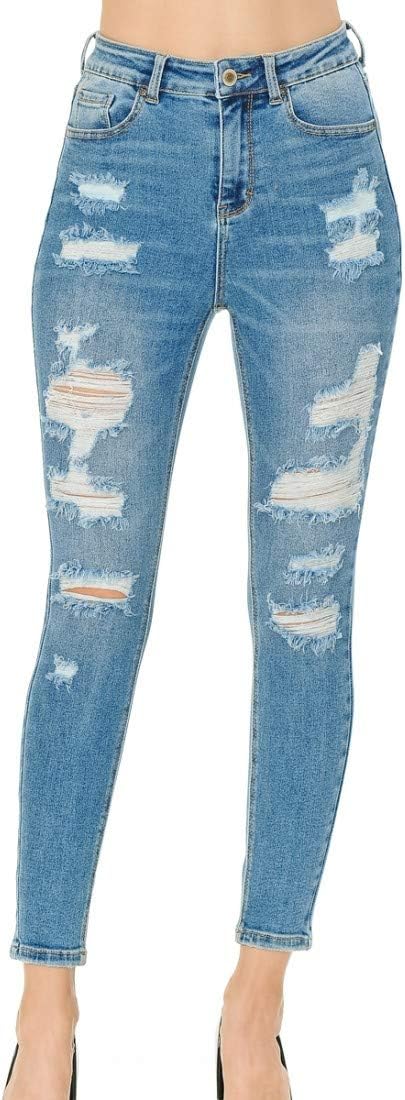 Wax Women's Push-Up 3 Button Skinny True Stretch Jean Butt I Love! - Image 2