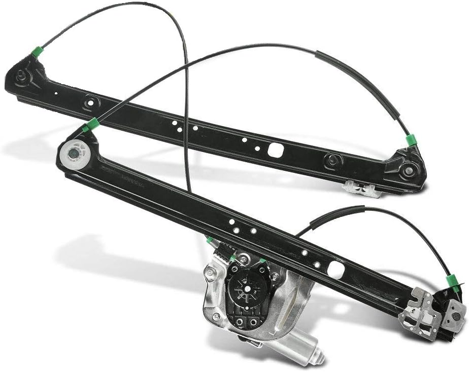 YHTAUTO Front Power Window Regulator Driver Side with 2-Pin Motor Assembly for BMW X5 E53 2000-2006 Sport Utility Front Driver Side