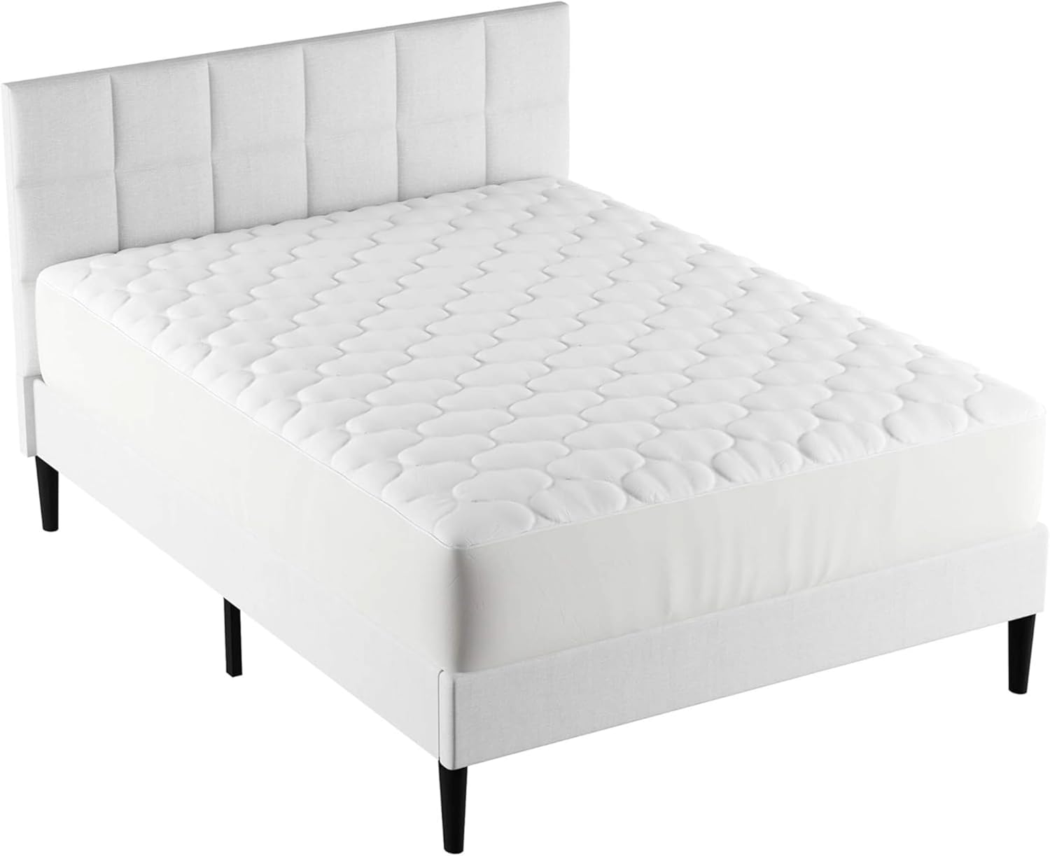 Mattress Cover- Bed Protector, Breathable Pad with Fitted No Slip Corners by Lavish Home (XL Twin)