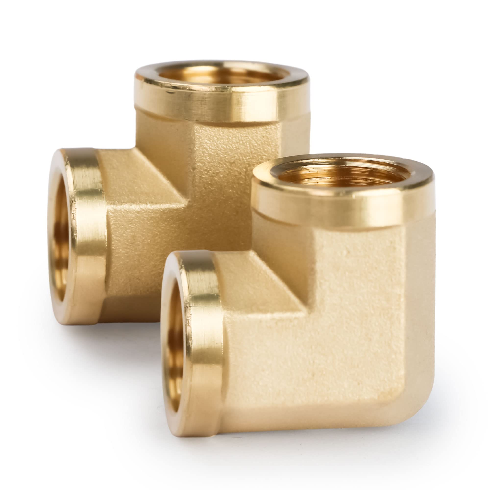 Codo de latón de 90 grados U.S. Solid Barstock con roscas de alta precisión 3/8 NPT