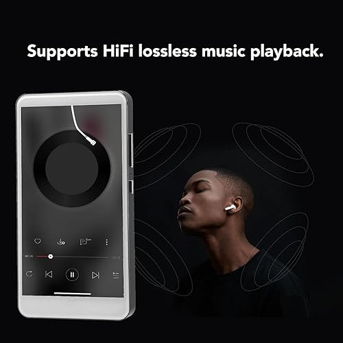 Miniatura 4 de Reproductor de MP3 con Bluetooth y WiFi, 5 pantallas táctiles completas MP3 Reproductor MP4 con altavoz, reproductor de música digital portátil de