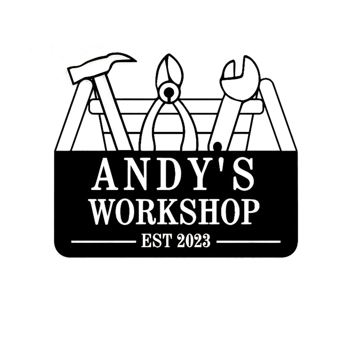 sgte Personalized Papas Workshop Metal Sign, Custom Metal Garage Signs, Metal Wall Art Decor, Outdoor Metal Sign, Fathers Day Gift, Gift for Dad, Gift for Grandpa, Papa, Papaw