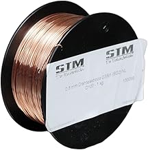 Schutzgas Schweißdraht Stahldraht SG2 0,8mm CO2 G3Si1 MIG/MAG 0,5-5kg D100 D200 (D100 1,0kg)