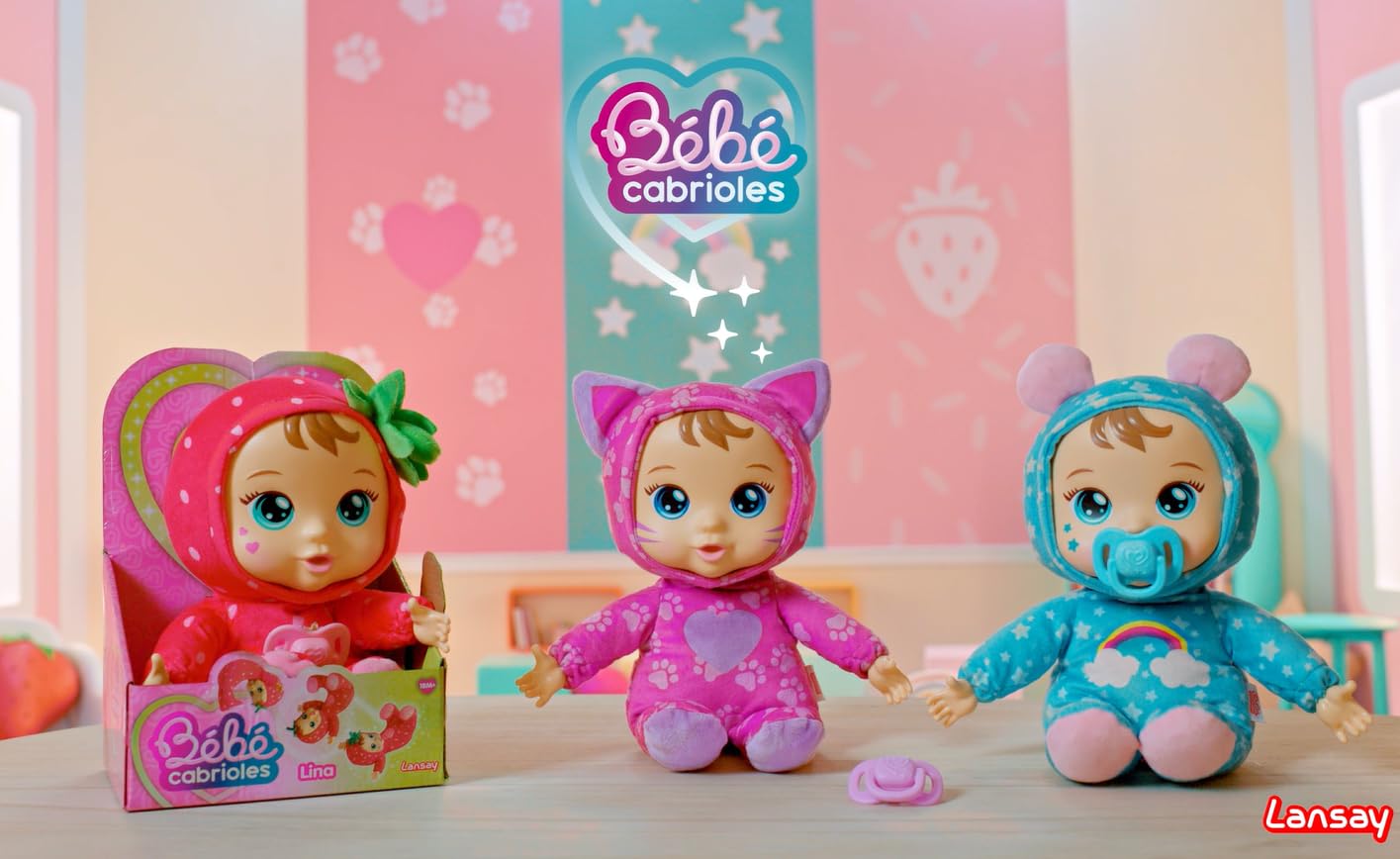 Lansay Mon BÉBÉ CABRIOLES Mimi Le Chat Poupée Interactive Pyjama Chaton Jouet Éveil 2 Ans+