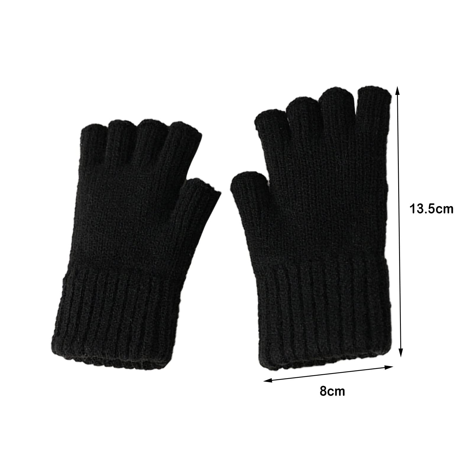 Head Holders Handschuhe Halbfinger-Handschuhe für Damen, und Winter, verdickte, warme und kalte Strickhandschuhe mit freiliegenden Fingern Softshell Handschuhe Damen Wasserdicht (D, One size) Fashion
