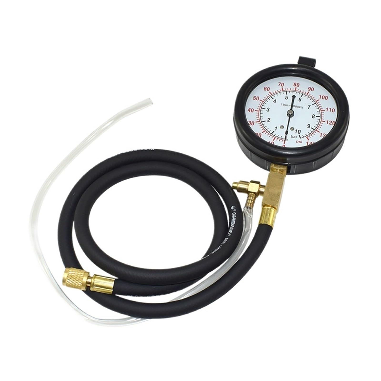 46 Pezzi Deluxe Manometro Indicatore di Pressione del Carburante Kit di Test del Motore Tester della Pompa di Iniezione del Carburante per Auto, Moto, Camion