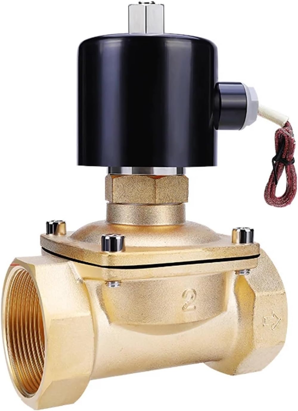 2'' Brass Normally Open Solenoid Valve 24V 12V 220V 110V Water/Gas Solenoid Valves(G_220VAC_NBR-SEAL)
