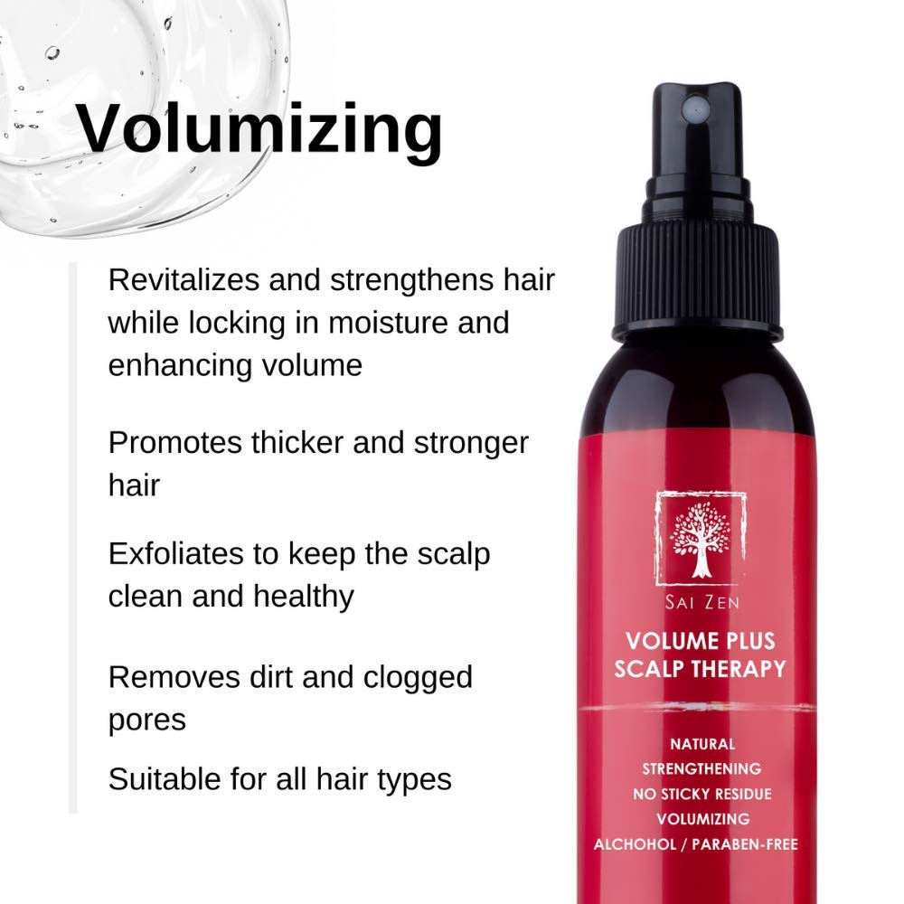 Volume Plus Set | Volumizing Shampoo 8 oz. & Scalp Therapy Spray 4 oz. | Anti-Thinning Formula | Made in USA | Sulfate, Alcohol & Paraben Free
