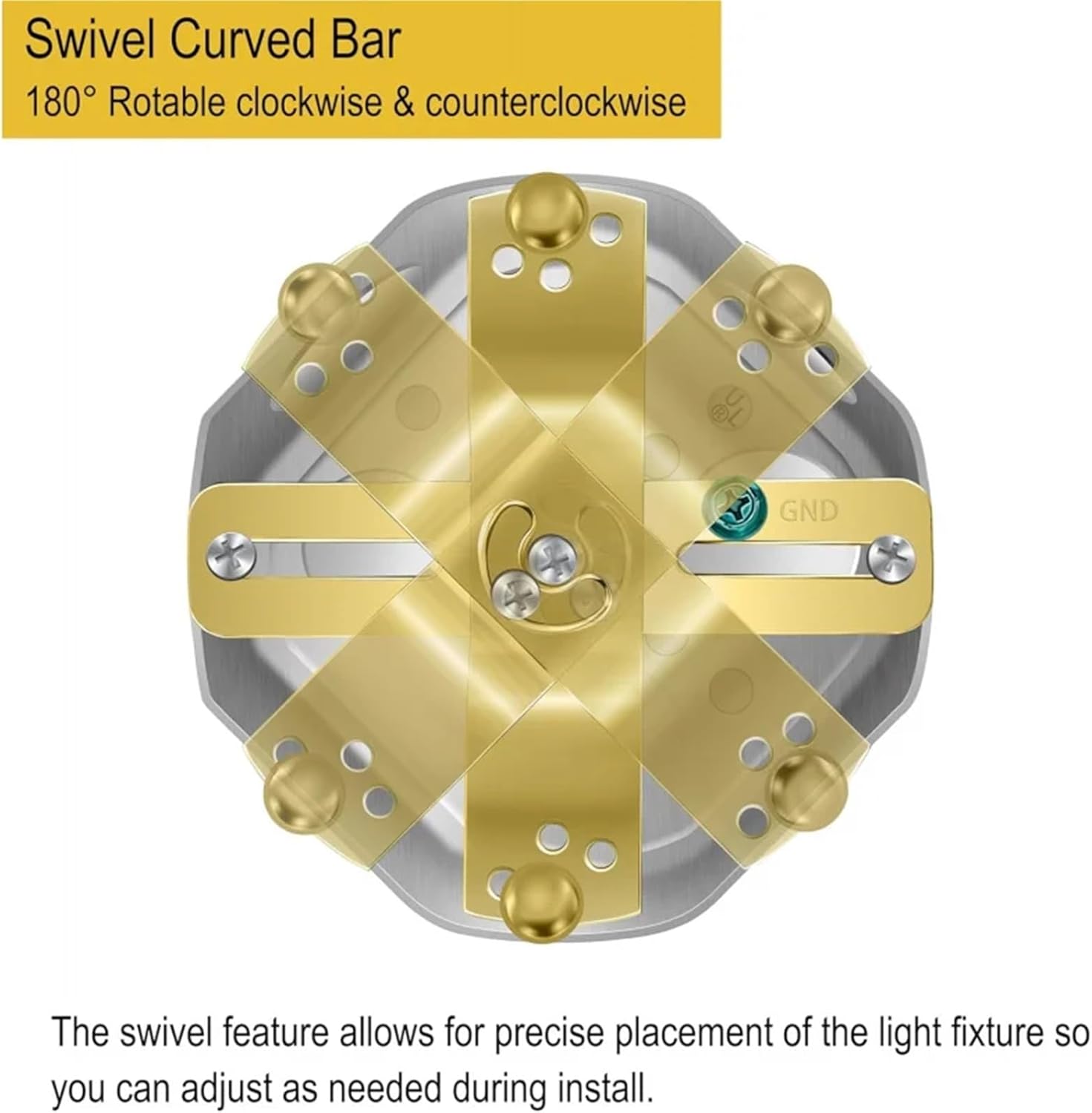 Light Fixture Mounting Bracket 4sets 4-inch Light Fixture Swivel Crossbar kit Universal Heavy Duty Mounting Bracket with Hardware Chandelier