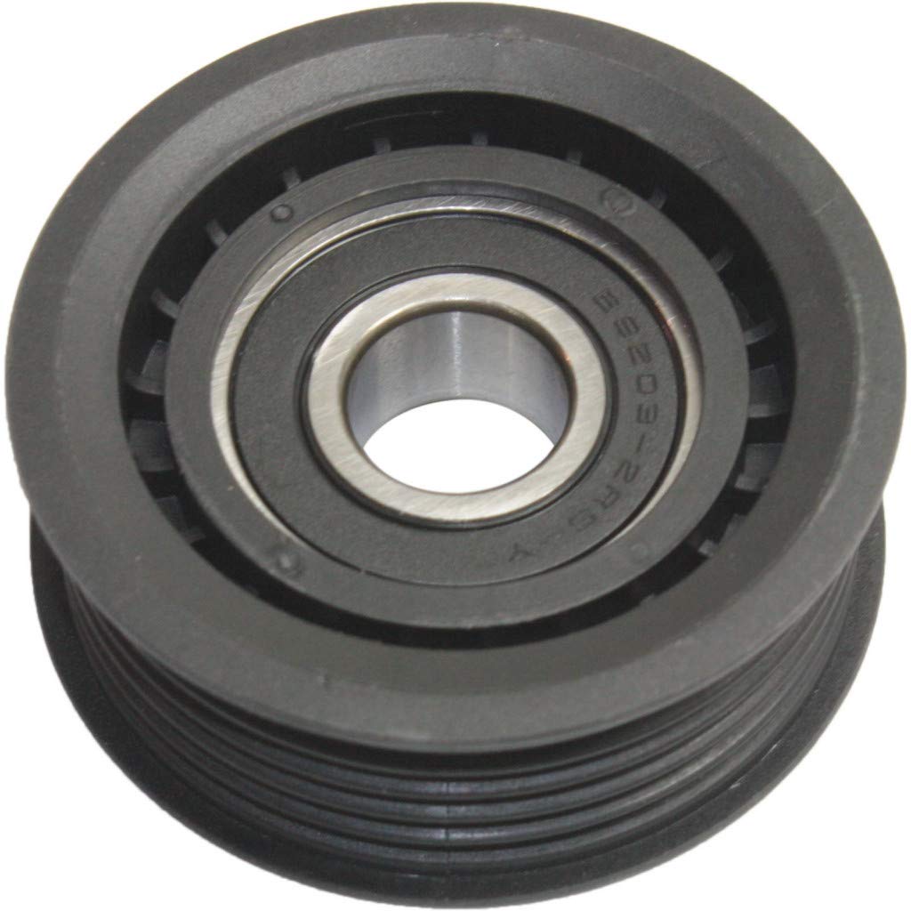 For Mercedes-Benz ML320 / ML350 / ML430 / ML500 Accessory Belt Idler Pulley 1998-2009 Driver Side | V-Ribbed Grooved | 6-Grooves