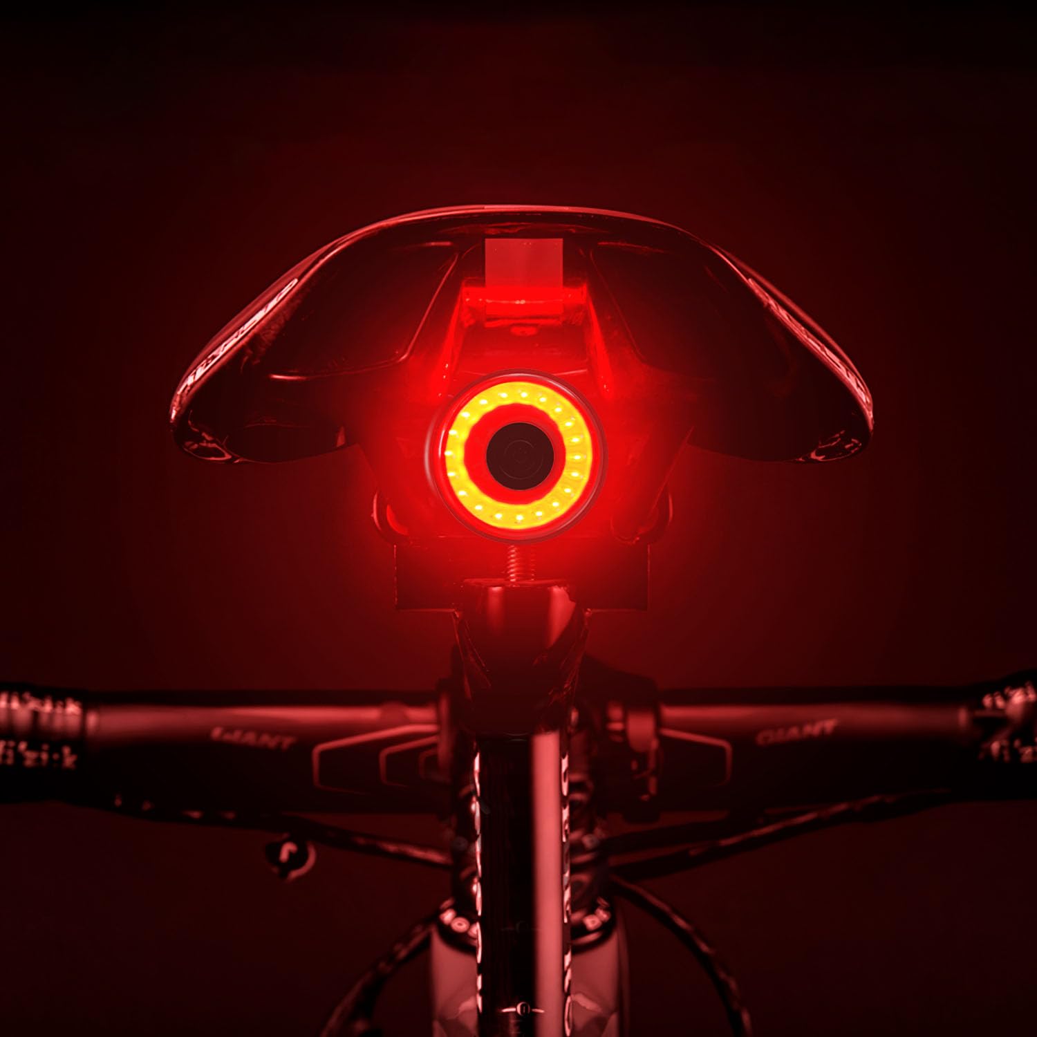 【2025 Upgraded】 Bike Tail Lights, Smart Rear Bike Light, Auto On/Off 5Modes Bicycle Brake Lights, IP55 Waterproof, USB-C Rechargeable, Ultra Bright