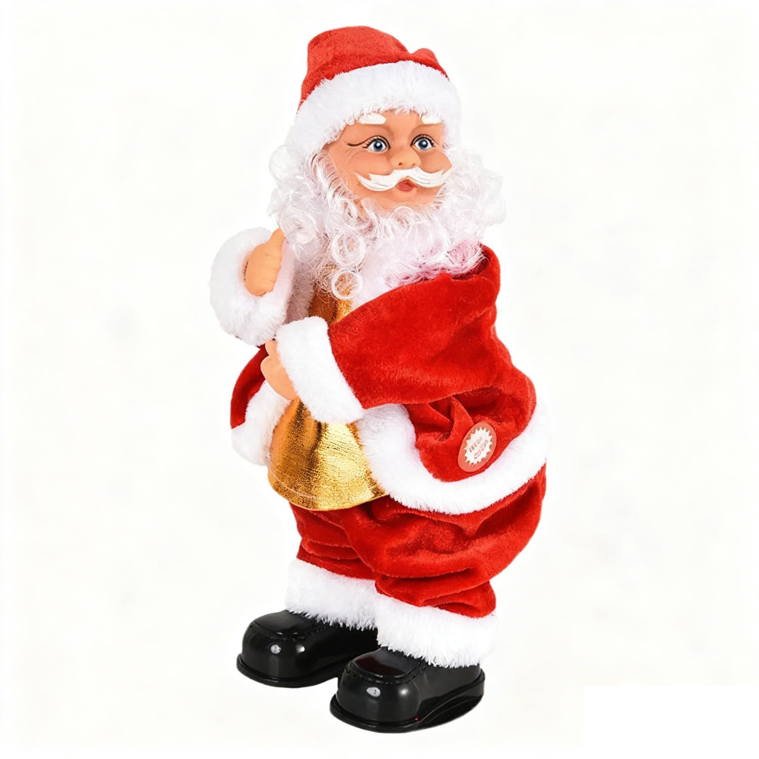 TASBER Electric Dancing Santa Claus Toy, Singing and Dancing Musical Christmas Doll, Christmas Music Figurine Xmas Decor Swinging Indoor Holiday Party Desktop Decoration