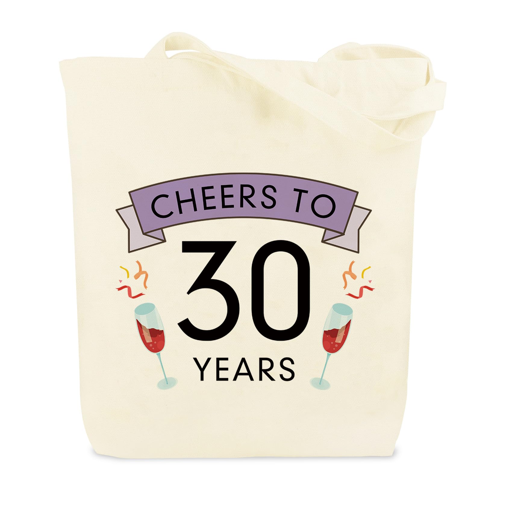 WRNZL 30th Birthday Gifts for Women Meaningful 30 Year Old Birthday Accessories Party Decorations Stocking Stuffers Christmas Gifts Tote Bag for Mum Wife Girlfriend Best Friend Sister Auntie Presents